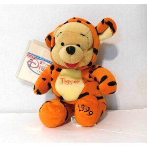 Disney Store Pooh As Tigger 1999 Mini Bean Bag Plush 8” Tags